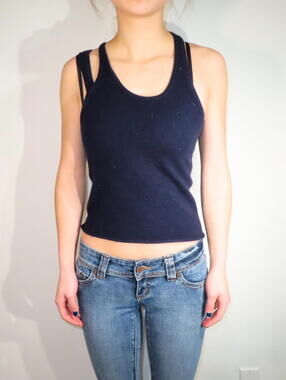 Women's Navy Vests-tanks-cami